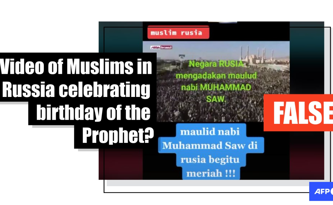 Video shows mass celebration of Prophet’s birthday in Yemen, not Russia