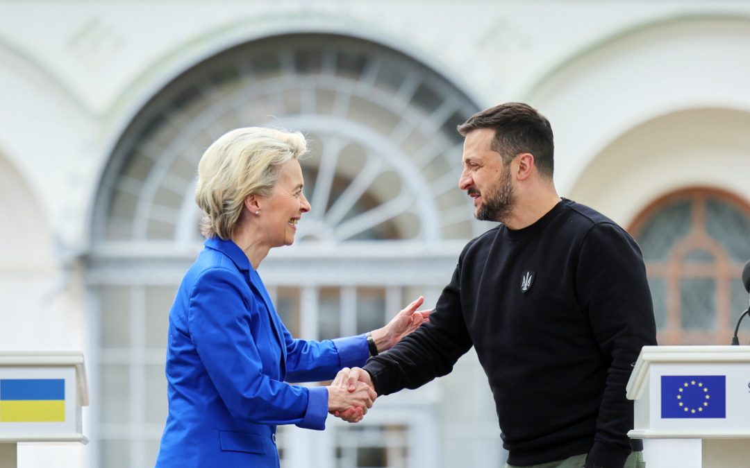 Von der Leyen a Kiev, ‘qui difesi i valori dell’Ue’